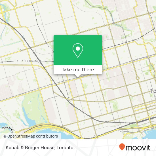 Kabab & Burger House, 1160 Bloor St W Toronto, ON M6H 1N1 plan