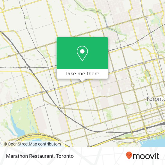 Marathon Restaurant, 985 Bloor St W Toronto, ON M6H 1M1 plan
