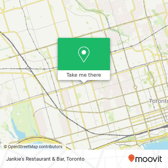 Jankie's Restaurant & Bar, 985 Bloor St W Toronto, ON M6H plan