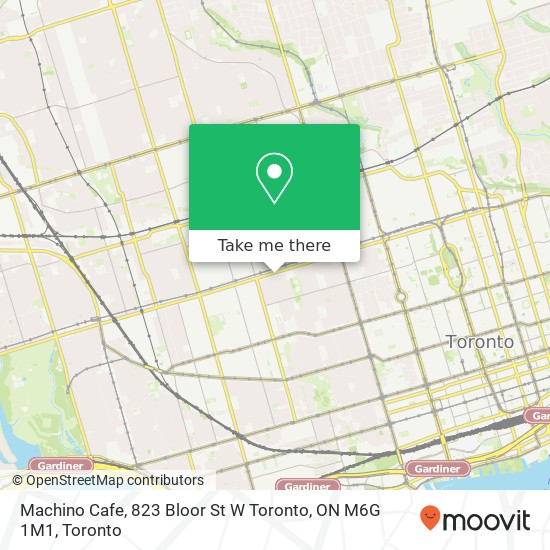 Machino Cafe, 823 Bloor St W Toronto, ON M6G 1M1 map