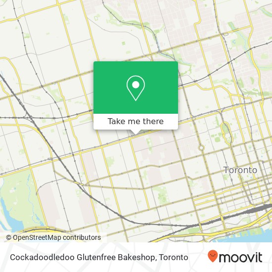 Cockadoodledoo Glutenfree Bakeshop, 830 Bloor St W Toronto, ON M6G 1M2 plan