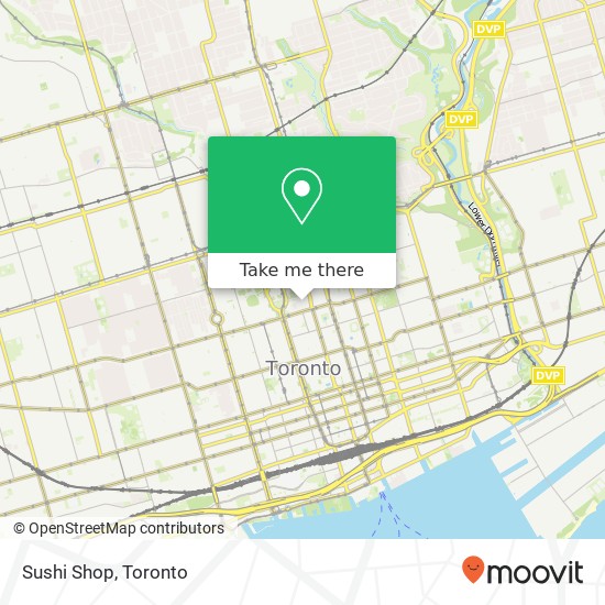 Sushi Shop, 76 Grenville St Toronto, ON M5S 1B2 plan