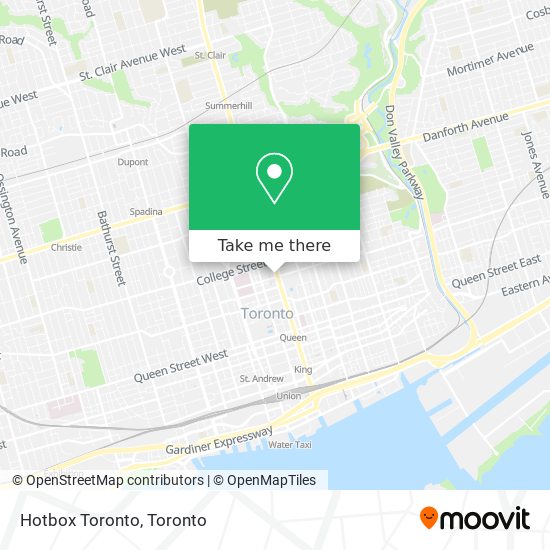 Hotbox Toronto plan