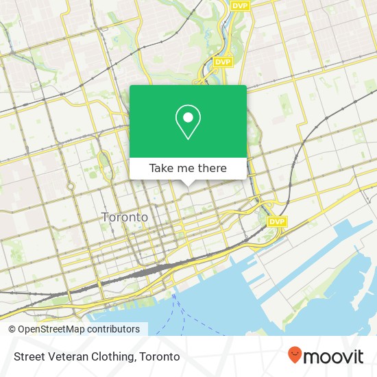 Street Veteran Clothing, 257 Sherbourne St Toronto, ON M5A 2R9 map