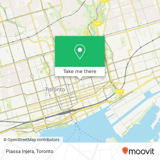 Piassa Injera, 260 Dundas St E Toronto, ON M5A map