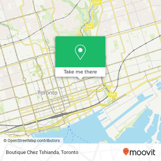 Boutique Chez Tshianda, 398 Dundas St E Toronto, ON M5A 2A5 map