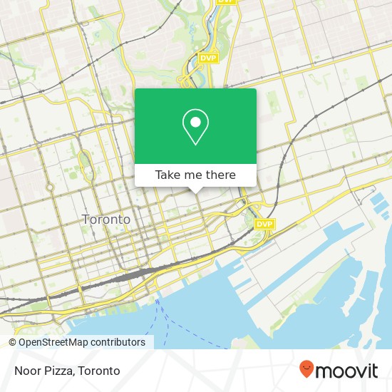 Noor Pizza, 260 Parliament St Toronto, ON M5A plan