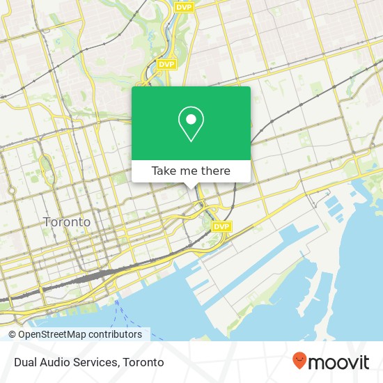 Dual Audio Services, 7 Labatt Ave Toronto, ON M5A 1Z1 plan