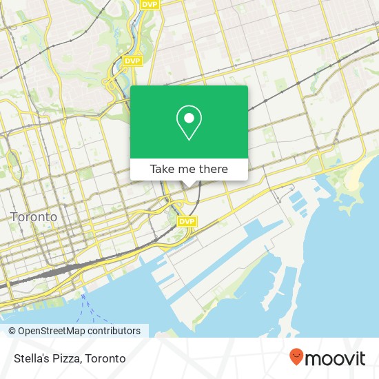 Stella's Pizza, 739 Queen St E Toronto, ON M4M 1H3 plan