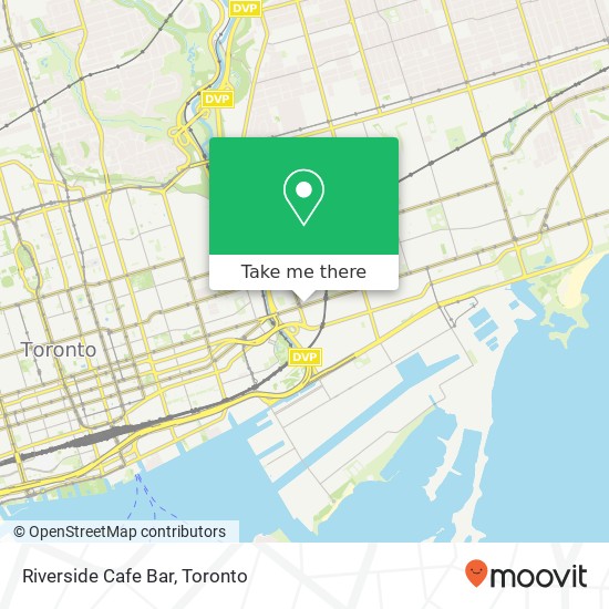 Riverside Cafe Bar, 730 Queen St E Toronto, ON M4M 1H2 map