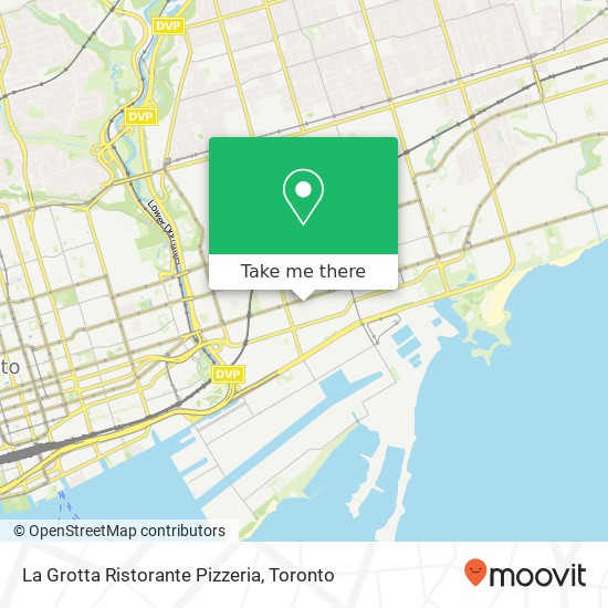 La Grotta Ristorante Pizzeria, 91 Pape Ave Toronto, ON M4M 2V5 plan