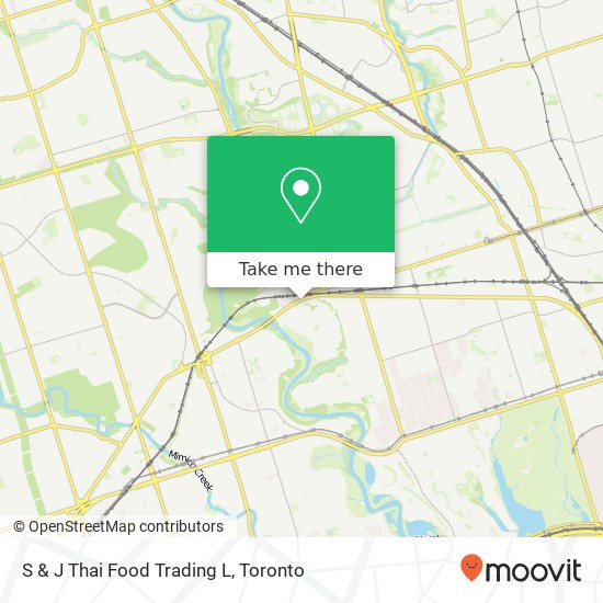 S & J Thai Food Trading L, 3801 Dundas St W Toronto, ON M6S 2T4 plan