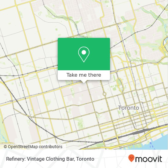 Refinery: Vintage Clothing Bar, 588 Markham St Toronto, ON M6G 2L8 plan