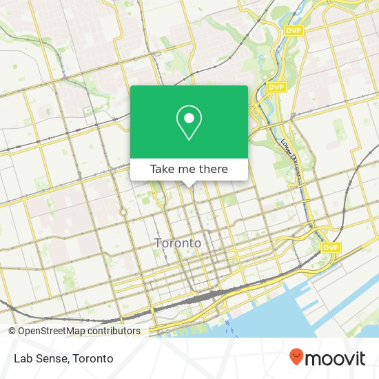 Lab Sense, 526 Yonge St Toronto, ON M4Y 1X9 plan