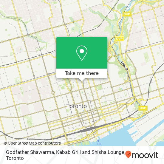 Godfather Shawarma, Kabab Grill and Shisha Lounge, 531 Yonge St Toronto, ON M4Y 1Y5 plan