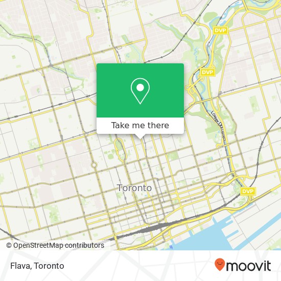 Flava, 606 Yonge St Toronto, ON M4Y 1Z3 plan