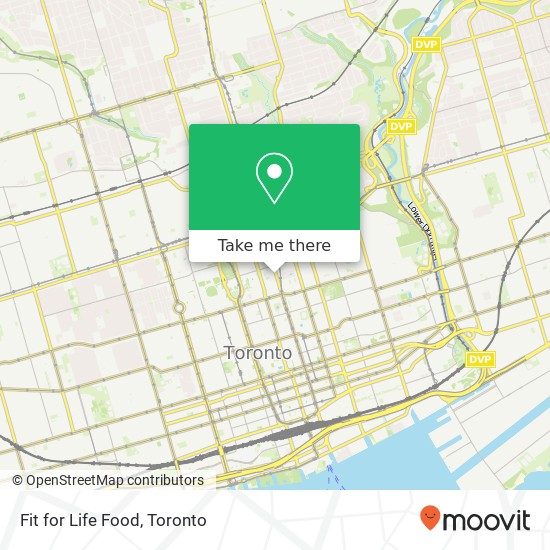 Fit for Life Food, 526 Yonge St Toronto, ON M4Y 1X9 plan