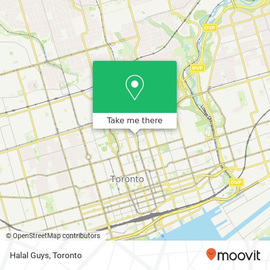 Halal Guys, 563 Yonge St Toronto, ON M4Y 1Z2 plan