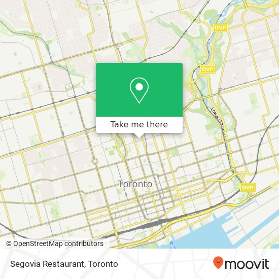 Segovia Restaurant, 5 St Nicholas St Toronto, ON M4Y plan