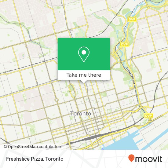 Freshslice Pizza, 622 Yonge St Toronto, ON M4Y 1Z8 plan