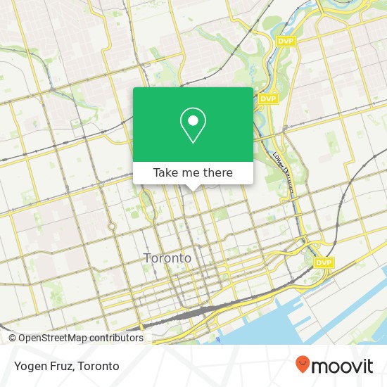 Yogen Fruz, 501 Church St Toronto, ON M4Y plan