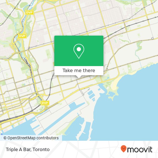 Triple A Bar, 1276 Queen St E Toronto, ON M4L map