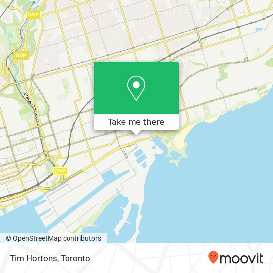 Tim Hortons, 969 Eastern Ave Toronto, ON M4L 1A5 plan