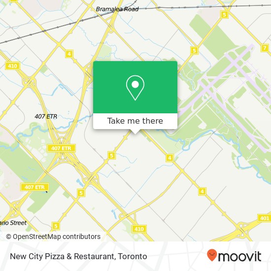 New City Pizza & Restaurant, 6985 Davand Dr Mississauga, ON L5T map