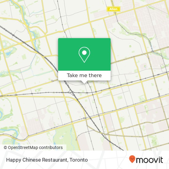 Happy Chinese Restaurant, 1859 Davenport Rd Toronto, ON M6N 1B9 plan