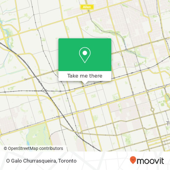 O Galo Churrasqueira, 209 Geary Ave Toronto, ON M6H plan