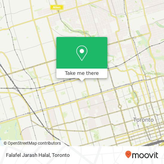 Falafel Jarash Halal, 84 Yarmouth Rd Toronto, ON M6G 1W9 plan