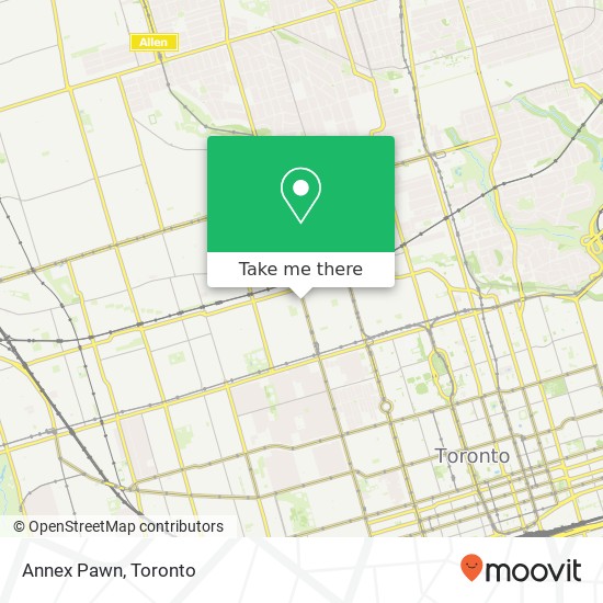 Annex Pawn, 1044 Bathurst St Toronto, ON M5R 3G7 plan