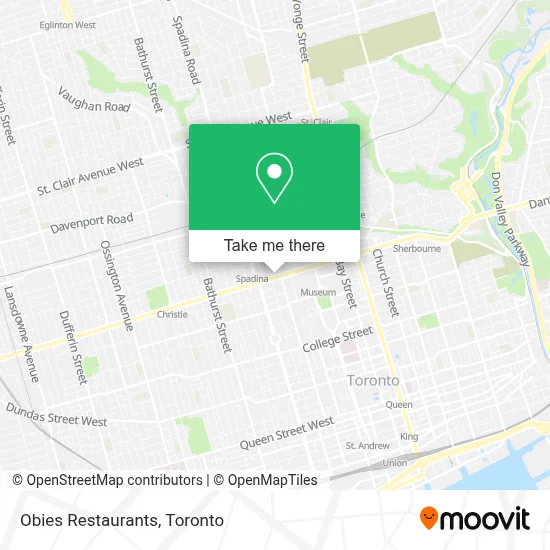 Obies Restaurants map