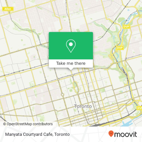 Manyata Courtyard Cafe, 55 Avenue Rd Toronto, ON M5R plan