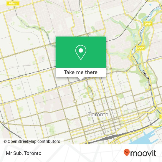 Mr Sub, 244 Bloor St W Toronto, ON M5S map