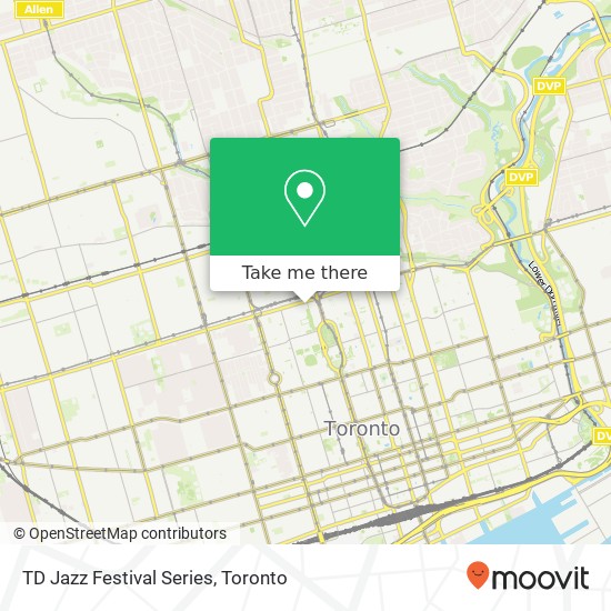 TD Jazz Festival Series map