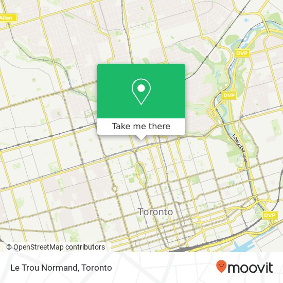 Le Trou Normand, 90 Yorkville Ave Toronto, ON M5R map