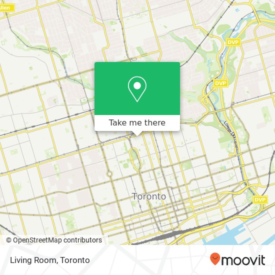 Living Room, 18 St Thomas St Toronto, ON M5S plan