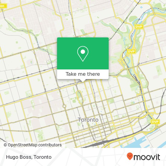 Hugo Boss, 83 Bloor St W Toronto, ON M5S 1M1 plan