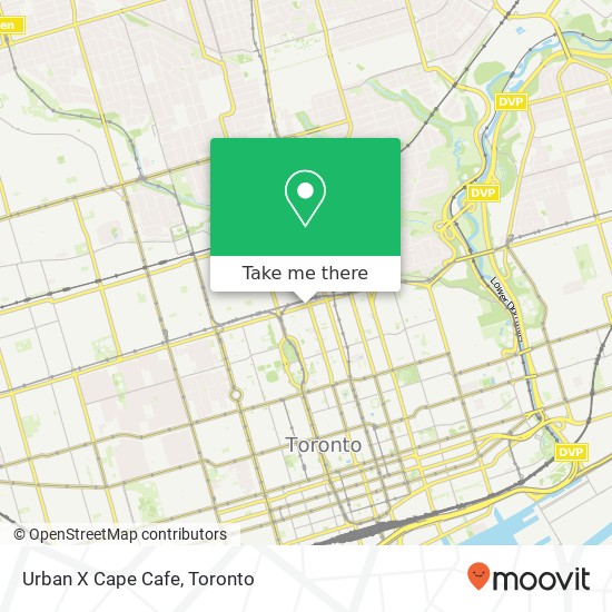 Urban X Cape Cafe, 77 Bloor St W Toronto, ON M5S plan