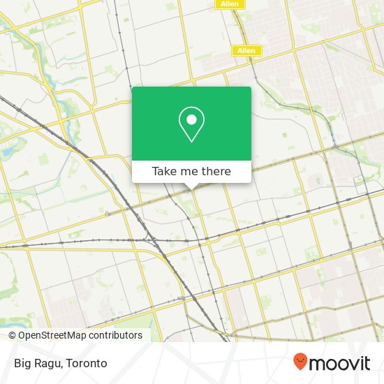 Big Ragu, 1338 Lansdowne Ave Toronto, ON M6H plan
