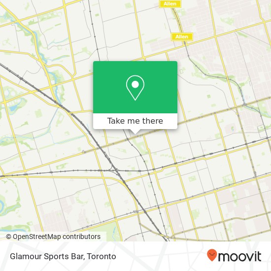 Glamour Sports Bar, 1474 St Clair Ave W Toronto, ON M6E 1C6 plan