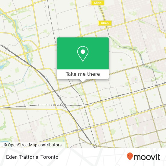 Eden Trattoria, 1331 St Clair Ave W Toronto, ON M6H map