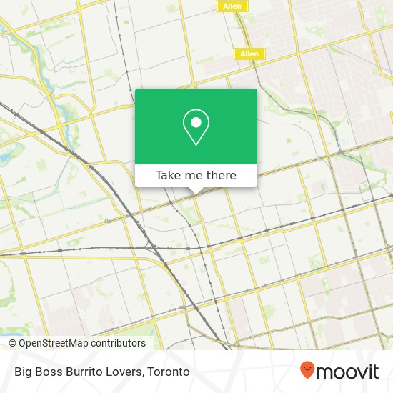 Big Boss Burrito Lovers, 1345 St Clair Ave W Toronto, ON M6H map