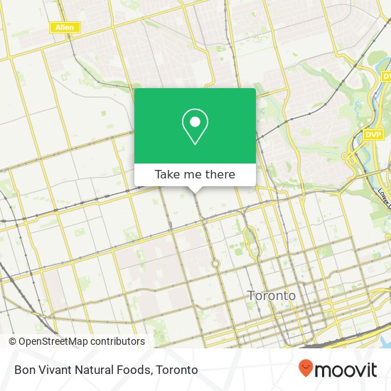 Bon Vivant Natural Foods, 129 Spadina Rd Toronto, ON M5R 2T1 plan