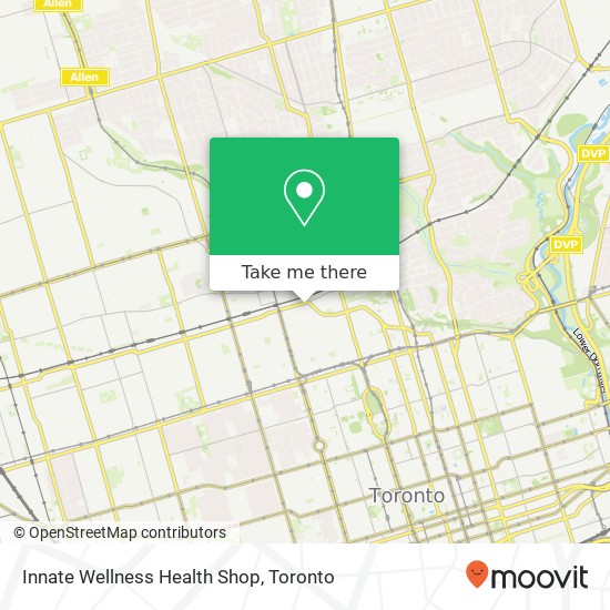 Innate Wellness Health Shop, 163 Dupont St Toronto, ON M5R 1V5 plan