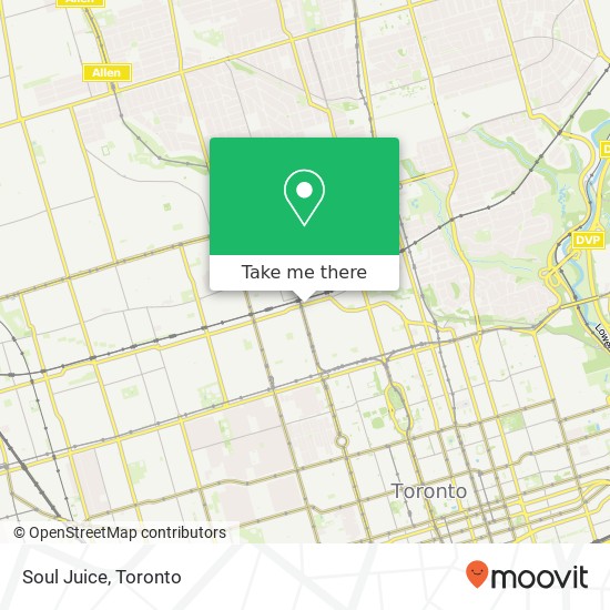 Soul Juice, 258 Dupont St Toronto, ON M5R plan