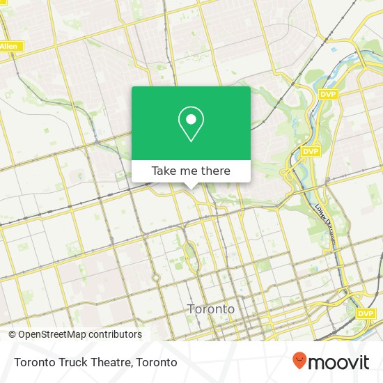 Toronto Truck Theatre map