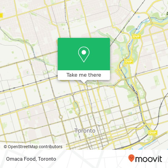 Omaca Food, 837 Yonge St Toronto, ON M4W 2H2 plan