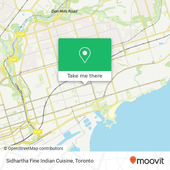 Sidhartha Fine Indian Cuisine, 1416 Gerrard St E Toronto, ON M4L map